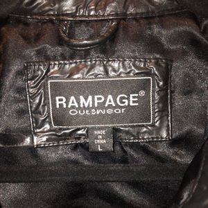 90’s Vintage Faux Leather Button-up Jacket